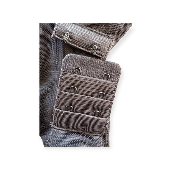 Scripted bodysuit top gold black high neck XS - Picture 6 of 9